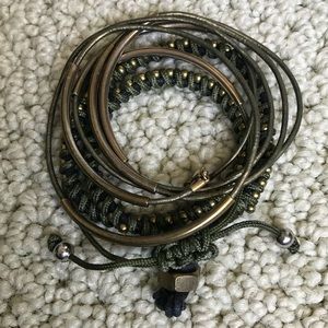 💚Set of 3 bracelets, moss green